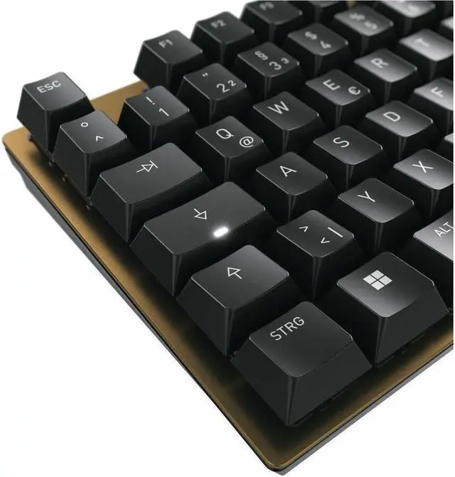 Alt view image 2 of 14 - Cherry KC 200 MX Mechanical Office Keyboard with MX2A Brown Switches, Bronze