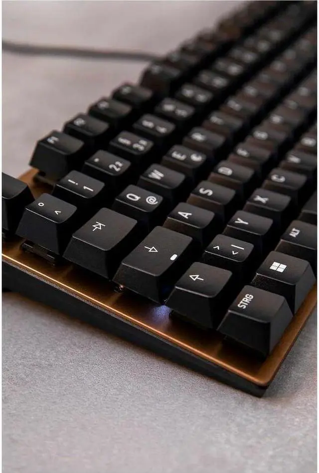 Alt view image 4 of 14 - Cherry KC 200 MX Mechanical Office Keyboard with MX2A Brown Switches, Bronze
