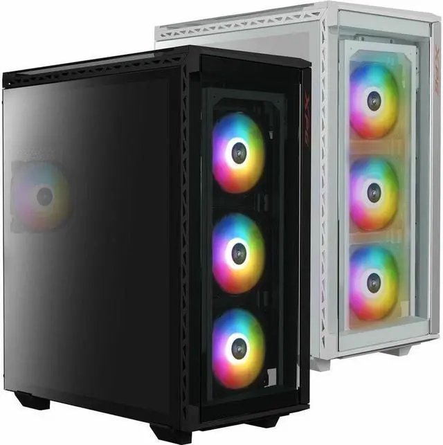 Alt view image 6 of 11 - XPG Battlecruiser II Mid-Tower ATX PC Gaming Case: Exoskeleton-Driven, Aesthetics, Efficient Airflow, 420mm Radiator, GPU Holder, Cable Management, XPG Prime Box, White(BATTLECRUISERIIPST-WHCWW)