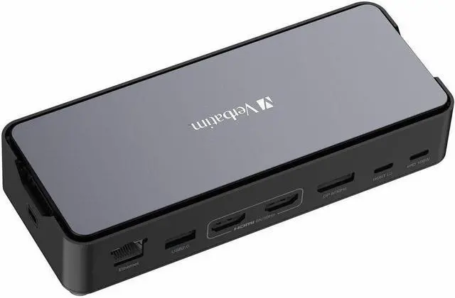 Alt view image 4 of 13 - Verbatim USB-C Pro Docking Station 15-In-1 256GB Vi3000 SSD