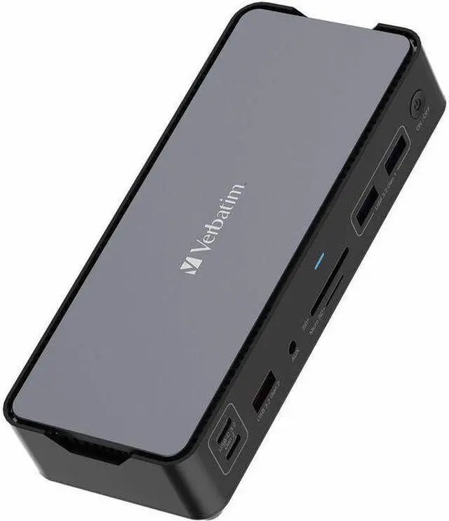 Main image of Verbatim USB-C Pro Docking Station 15-in-1 - for Headset/Speaker - Charging Capability - Memory Card Reader - SD, microSD - USB Type C - 3 Displays Supported - 8K @ 30Hz, 4K - 7680 x 4320,