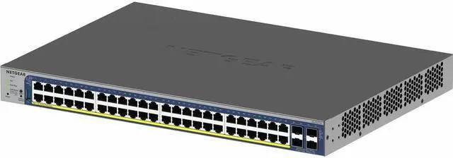 Alt view image 4 of 8 - Netgear Gigabit PoE+ Smart Switches with 4 Dedicated 10G SFP+ Ports, 48 Ports - Manageable - Gigabit Ethernet, 10 Gigabit Ethernet - 10GBase-X, 10/100/1000Base-T - 3 Layer Supported
