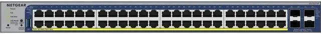 Alt view image 6 of 8 - Netgear Gigabit PoE+ Smart Switches with 4 Dedicated 10G SFP+ Ports, 48 Ports - Manageable - Gigabit Ethernet, 10 Gigabit Ethernet - 10GBase-X, 10/100/1000Base-T - 3 Layer Supported