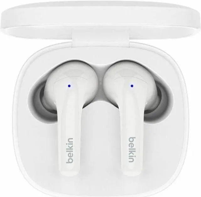 Alt view image 3 of 7 - Belkin SoundForm Motion True Wireless Earbuds - Mono, Stereo - True Wireless - Bluetooth - 32.8 ft - Earbud - Binaural - In-ear - Noise Canceling - White