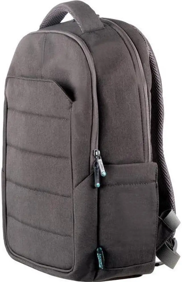 Main image of Greenee Eco Double Compartment 14" Device Backpack Gray/Green ELB14UF