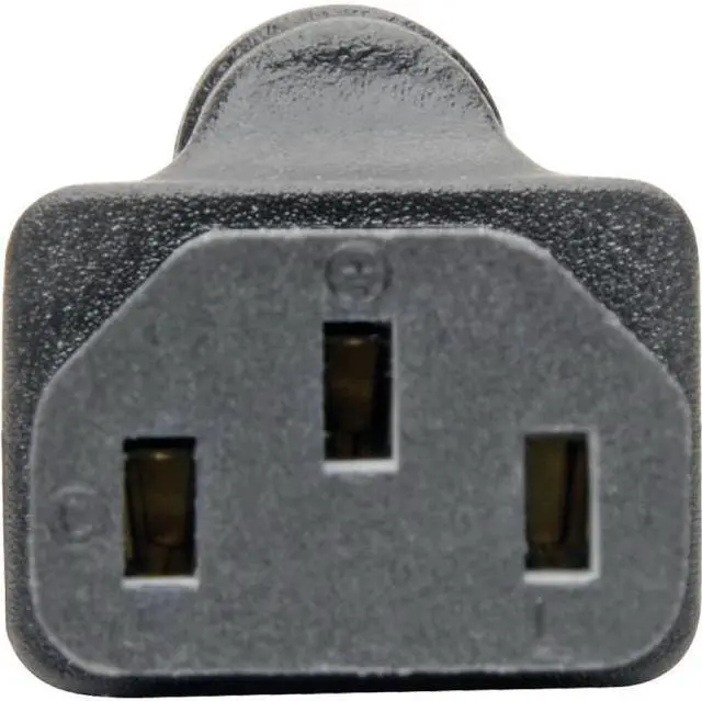 Alt view image 9 of 13 - Tripp Lite P006-000 NEMA 5-15P to IEC-320-C13 Power Cord Adapter - 10A, 125V, Black