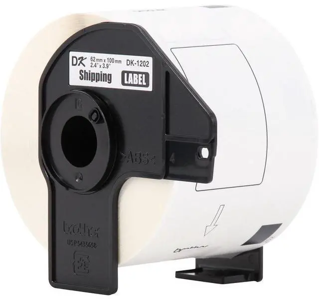 Alt view image 16 of 18 - Brother Genuine DK-120224PK Die-Cut Shipping Labels 300 Labels/Roll 24 Rolls/Box