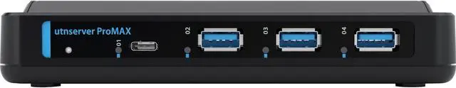 Alt view image 3 of 4 - SEH utnserver ProMAX Device Server - Twisted Pair - 1 x Network (RJ-45) - 4 x USB - 2.5GBase-T - 2.5 Gigabit Ethernet - Desktop