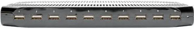 Alt view image 8 of 14 - Tripp Lite U280-010-ST-CEE 10-Port USB Charging Station with Adjustable Storage, 12V 8A (96W) USB Charger Output, Schuko Power Cord