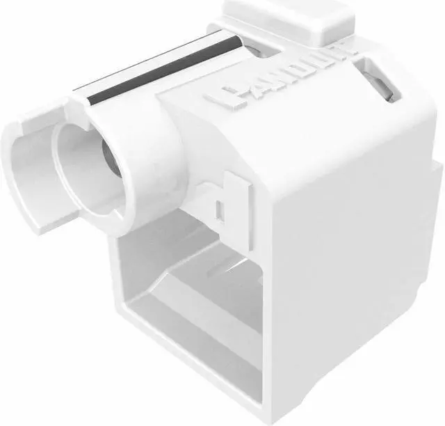 Alt view image 2 of 2 - Panduit Recessed, Lock-In Devices, Off White - Recessed-Mountable for Patch Cord - Polycarbonate - 10