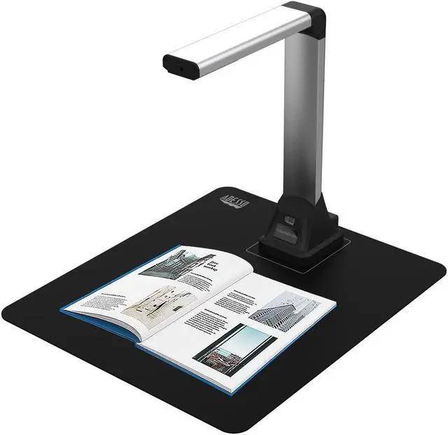 Alt view image 2 of 8 - Adesso 5MP Fixed-Focus A4 Document Camera Scanner with OCR Text Recognition