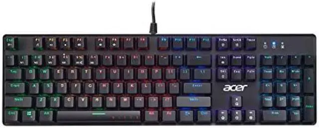 Alt view image 4 of 4 - Acer Nitro Gen 2 Wired Gaming Keyboard - RGB Illuminated Keyboard GP.KBD11.043