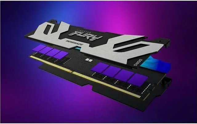 Alt view image 6 of 20 - Kingston FURY Renegade 96GB (2 x 48GB) DDR5 SDRAM Memory Kit - 96 GB (2 x 48GB) - DDR5-6400/PC5-51200 DDR5 SDRAM - 6400 MHz Dual-rank Memory - CL32 - 1.40 V - Non-ECC - Unbuffered - 288-pin - DIMM