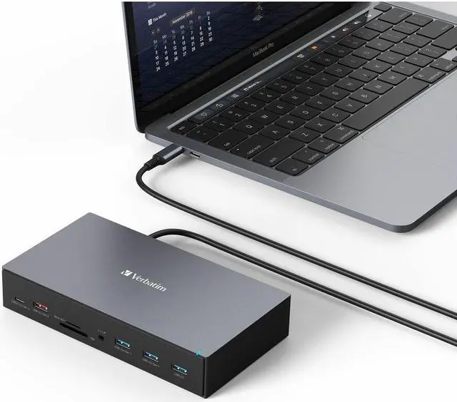 Alt view image 4 of 11 - Verbatim 17-Port USB-C Professional Docking Station 32172