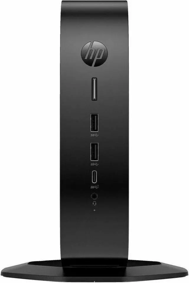 Alt view image 2 of 7 - HP Elite t755 Thin Client - AMD Ryzen V2546 Hexa-core (6 Core) 3 GHz - TAA Compliant - AMD Chip - 8 GB RAM DDR4 SDRAM - DDR4-3200/PC4-25600 - 256 GB SSD - AMD Radeon RX 6300 - Gigabit Ethernet - Windo