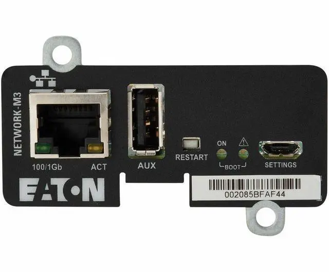 Alt view image 9 of 18 - Eaton Network Card-M3 - Remote management adapter - Gigabit Ethernet x 1