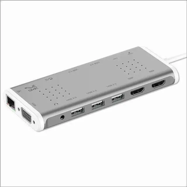 Alt view image 2 of 4 - SMK-Link USB-C 100W Mini Docking Station with Multi-Stream Triple-Video VP6955