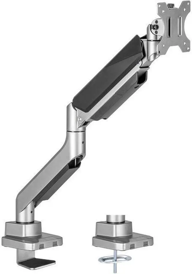Alt view image 9 of 15 - Amer Mounts Heavy Duty Single Monitor Mount Articulating Arm