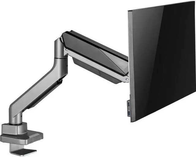 Alt view image 10 of 15 - Amer Mounts Heavy Duty Single Monitor Mount Articulating Arm