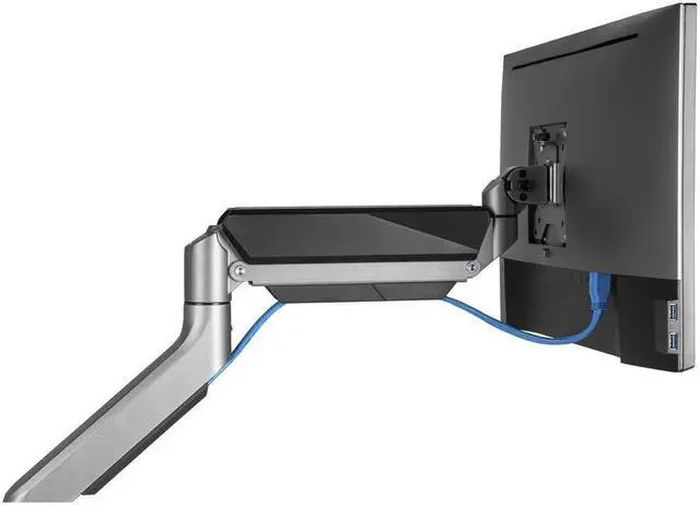 Alt view image 12 of 15 - Amer Mounts Heavy Duty Single Monitor Mount Articulating Arm