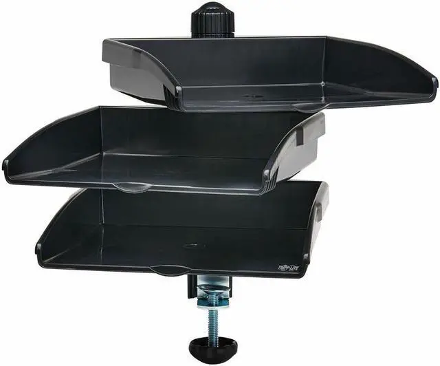 Alt view image 14 of 15 - Tripp Lite 3-Tray Desk Organizer with Clamp Screw Attachment, 8.5 x 11 Document Sized Swivel Tray Shelf, Easy Assembly, TAA Compliant, 5-Year Warranty (DDR811TRAYTAA)