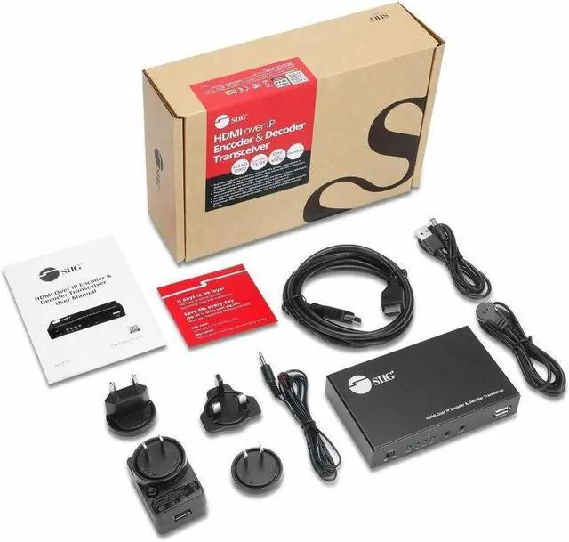 Alt view image 12 of 15 - SIIG HDMI Over IP Encoder & Decoder Transceiver - TX/RX Mode Switching, Cascading, 1080p, One to One 600ft, One to Many, Many to Many via VLAN, 2X RJ45, TAA Compliant (CE-H27P11-S1)