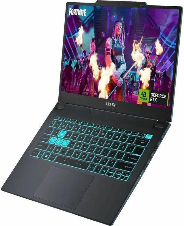 Alt view image 3 of 14 - MSI Cyborg 14 A13V Cyborg 14 A13VE-092US 14" Gaming Notebook - Full HD Plus - Intel Core i7 13th Gen i7-13620H - 32 GB - 1 TB SSD - Translucent Black - Intel Chip - 1920 x 1200 - Windows 11 Pro -