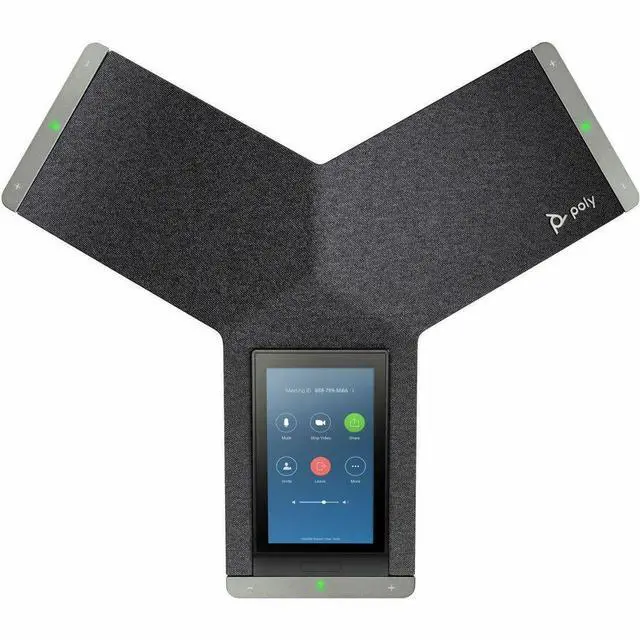 Alt view image 5 of 6 - Poly Trio C60 IP Conference Station Corded/Cordless Wi-Fi Tabletop Black 830A2AA