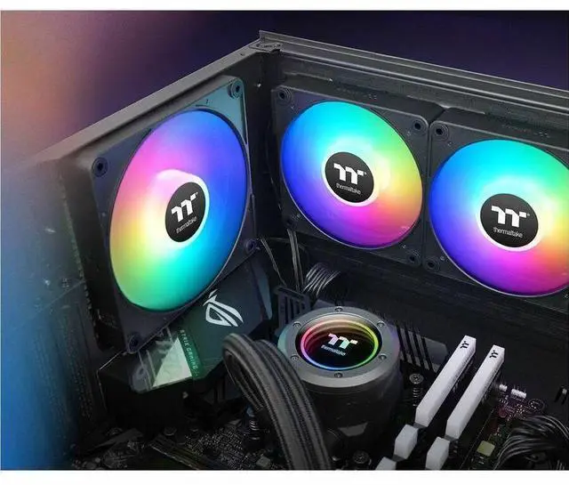 Alt view image 4 of 16 - Thermaltake CT140 EX ARGB Sync PC Cooling Fan 3-Fan Pack 3 Pack CLF182PL14SWA