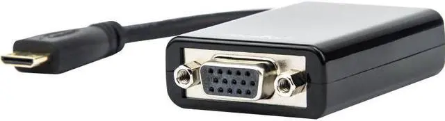 Alt view image 14 of 19 - Rocstor Y10A185-B1 6In Mini Hdmi To Vga Adapter Male To Vga Female Black
