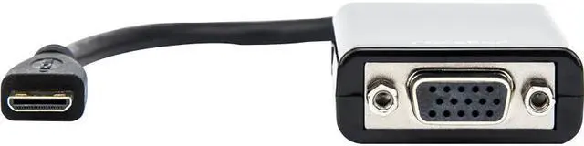 Alt view image 17 of 19 - Rocstor Y10A185-B1 6In Mini Hdmi To Vga Adapter Male To Vga Female Black