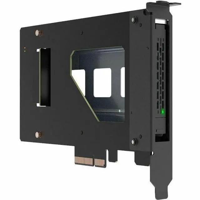 Alt view image 6 of 9 - ICYDOCK ToughArmor MB111VP-B U.2 / U.3 NVMe SSD Mobile Rack for PCIe Expansion Slot