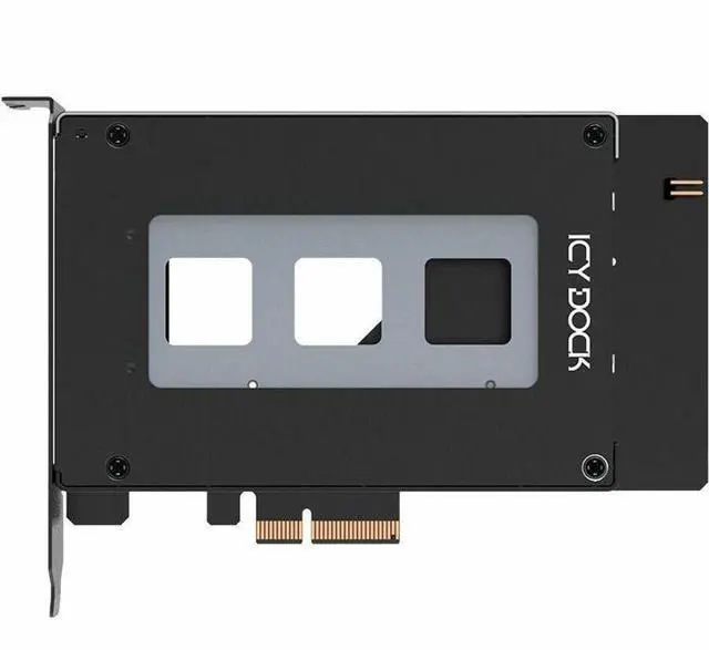 Alt view image 5 of 9 - ICYDOCK ToughArmor MB111VP-B U.2 / U.3 NVMe SSD Mobile Rack for PCIe Expansion Slot