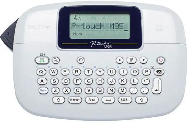 Alt view image 19 of 20 - Brother P-touch PT-M95 Handy Label Maker, Direct Thermal, 230 dpi, 7.5mm./sec, Up to 2 Print Lines, Manual Cutter