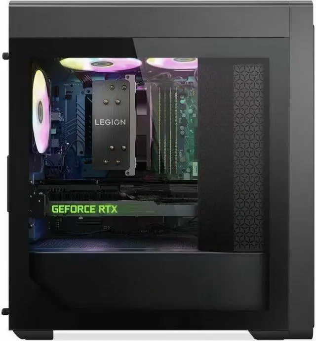 Alt view image 4 of 14 - Lenovo Legion T5 26IRB8 90UT001QUS Gaming Desktop Computer - Intel Core i7 14th Gen i7-14700F - 16 GB - 1 TB SSD - Tower - Storm Gray - Intel B660 Chip - Windows 11 Pro - NVIDIA GeForce RTX 4060 8 GB