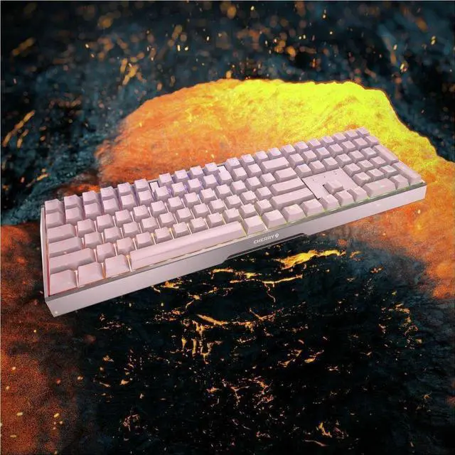 Alt view image 3 of 4 - CHERRY MX Board 3.0S Wired Gaming Keyboard w/MX Brown RGB Switch, Pink