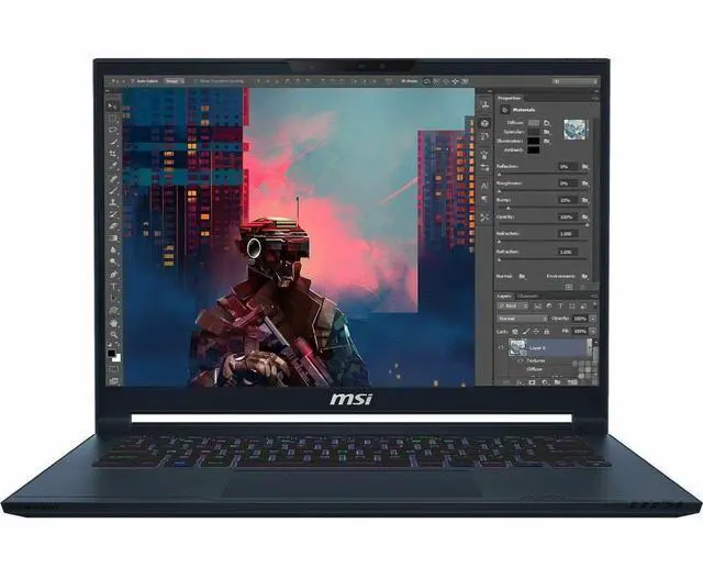 Alt view image 4 of 19 - MSI Stealth AI 14 in 165Hz Gaming Laptop - Intel Core Ultra9-185H - 32GB - 1TB SSD - Windows 11 Pro - NVIDIA GeForce RTX 4060 with 8 GB - Webcam - IEEE 802.11be Wireless   STEALTH14A1091