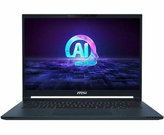 Alt view image 6 of 19 - MSI Stealth AI 14 in 165Hz Gaming Laptop - Intel Core Ultra9-185H - 32GB - 1TB SSD - Windows 11 Pro - NVIDIA GeForce RTX 4060 with 8 GB - Webcam - IEEE 802.11be Wireless   STEALTH14A1091