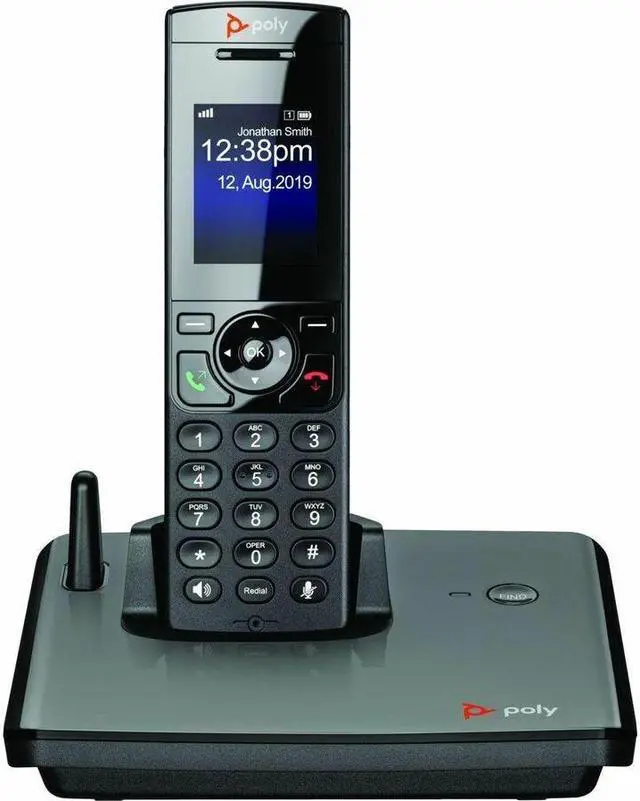 Alt view image 5 of 9 - Poly VVX D230 DECT Phone and Base Kit 89B78AA