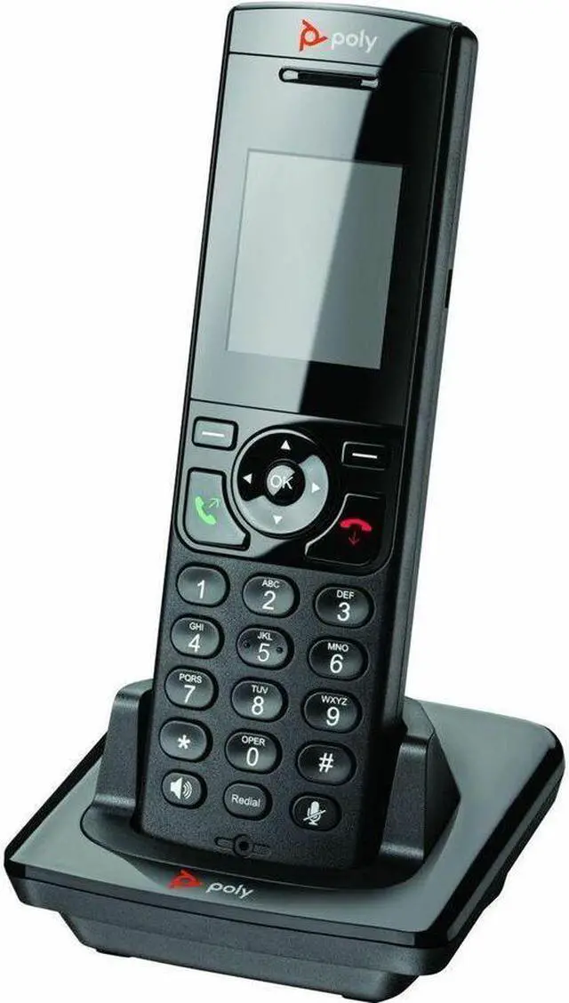 Alt view image 9 of 9 - Poly VVX D230 DECT Phone and Base Kit 89B78AA