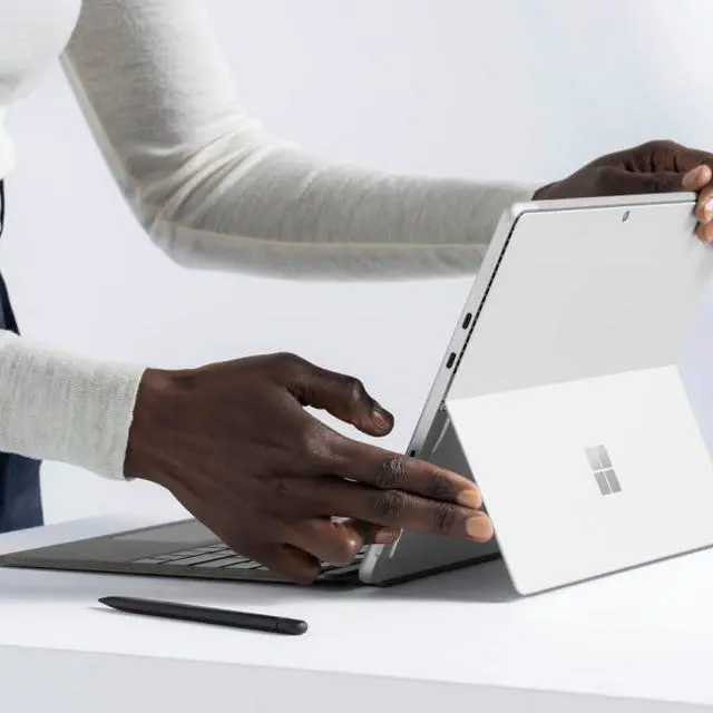 Alt view image 6 of 6 - Microsoft Surface Pro Keyboard for Pro (11th Edition), Pro 9, and Pro 8 with Pen Storage Platinum