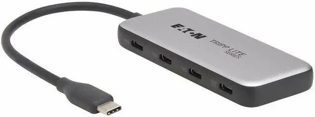 Main image of 4-PORT USB-C HUB 10 GBPS 100W PD TB3 GRY
