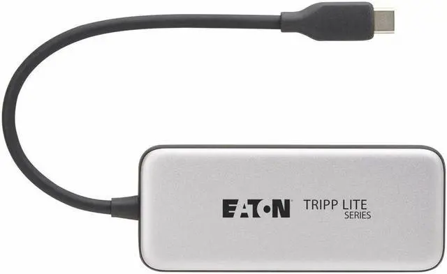 Alt view image 4 of 16 - 4-PORT USB-C HUB 10 GBPS 100W PD TB3 GRY