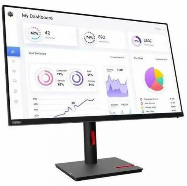 Alt view image 9 of 15 - Lenovo ThinkVision T32p-30 31.5 inch Monitor
