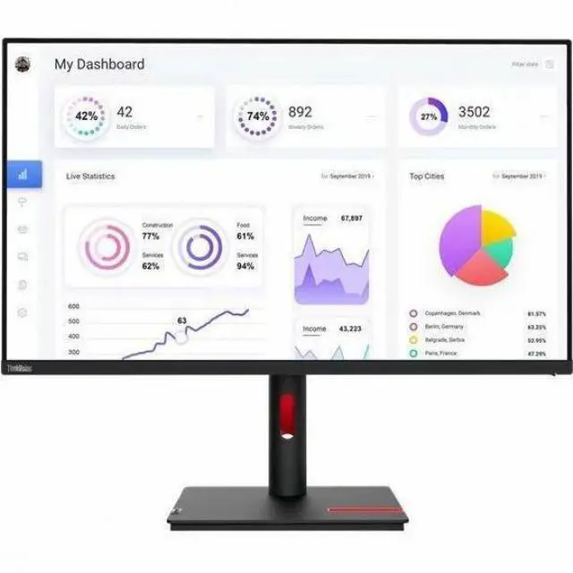 Alt view image 15 of 15 - Lenovo ThinkVision T32p-30 31.5 inch Monitor
