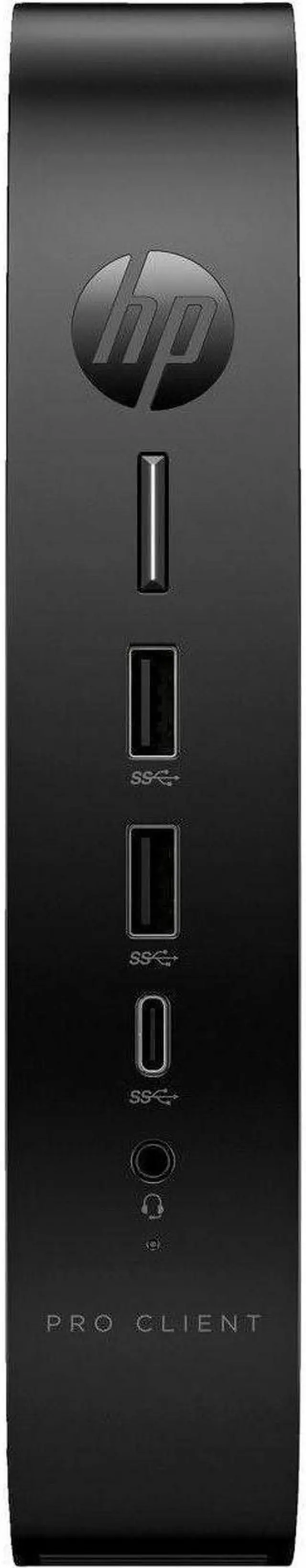 Alt view image 5 of 6 - HP Pro t550 Thin Client - Intel Celeron J6412 Quad-core (4 Core) 2 GHz - TAA Compliant - Intel Chip - 4 GB RAM DDR4 SDRAM - DDR4-3200/PC4-25600 - 32 GB Flash - Intel UHD Graphics - Gigabit Ethernet -