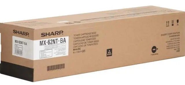Alt view image 7 of 9 - Black Toner Cartridge for Sharp MX-62NTBA MX-6240N, MX-6500N, MX-6580N, MX-7040N, MX-7090N, MX-7500N, MX-7580N, MX-8090N, Genuine Sharp Brand