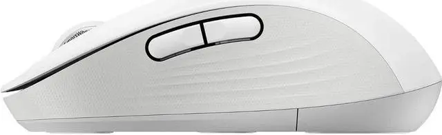 Alt view image 6 of 7 - Logitech Signature M650 Mouse - Optical - Wireless - Bluetooth - Raw White - USB - 2000 dpi - Scroll Wheel - 5 Button(s) - 5 Programmable Button(s) - Large Hand/Palm Size - Right-handed