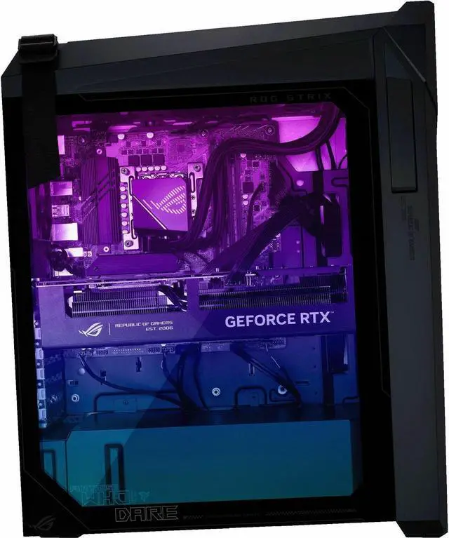 Alt view image 7 of 16 - Asus ROG G16CHR G16CHR-XS776S Gaming Desktop Computer Intel Core i7 14th Gen i7-14700F 32 GB 1 TB SSD Tower Gray Intel Chip Windows 11 Pro NVIDIA GeForce RTX 4070 SUPER G16CHRXS776S