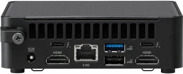 Alt view image 3 of 8 - Asus NUC 14 Pro NUC14RVHv7 Barebone System - Mini PC - Socket BGA-2049 - 1 x Intel Core Ultra 7 14th Gen 165H  Intel Chip - 96 GB DDR5 SDRAM DDR5-5600/PC5-44800 Maximum RAM Support - 2 Total Memory Slots - NVMe, Serial ATA Controller - Inte